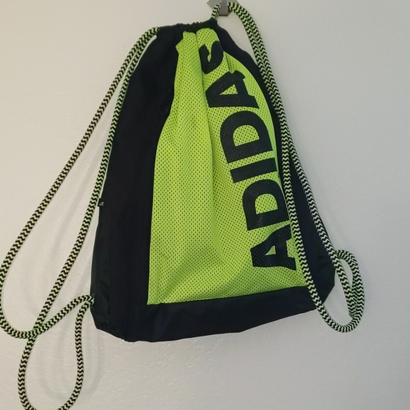 adidas drawstring bag green